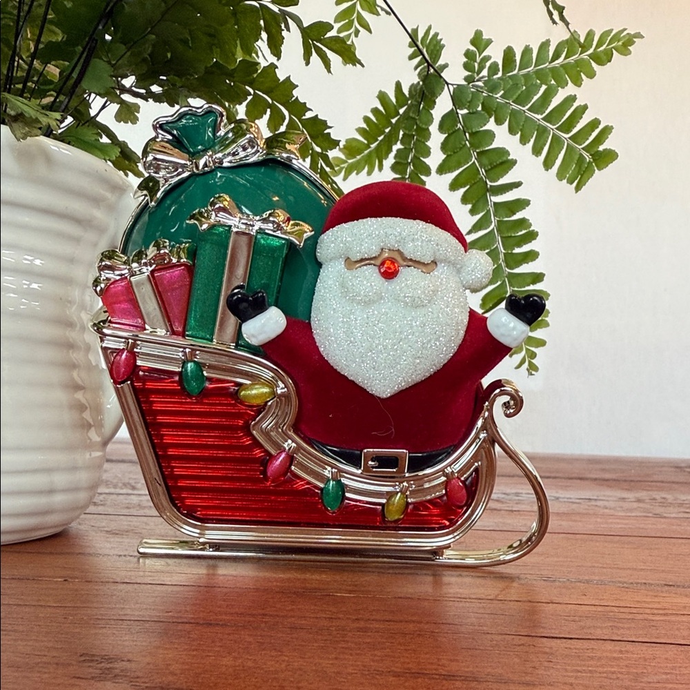 Bath & Body Works Santa Sleigh with Red and Green Accents